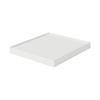 MUJI Polypropylene File Box Standard Lid with Caster Wheels 25cm White Gray 02553135 Width,
