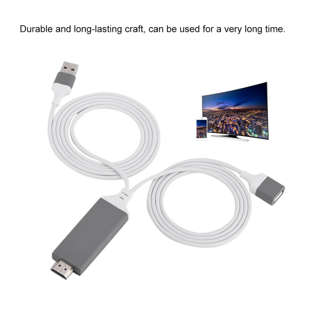 3 Colors Phone To HDMI Cable for IOS Interface Digital AV Adapter 1080P Plug Play for IOS Android