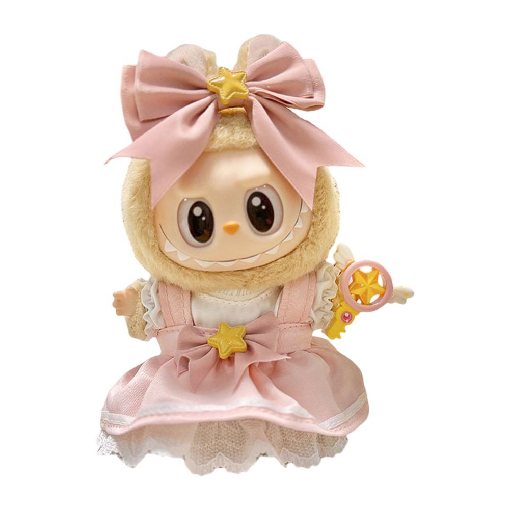 

Плюшевая одежда для кукол Милый наряд для плюшевых игрушек Декоративная мультяшная игрушка-животное Юбка DIY Одежда для набивной куклы для кукольного косплея розовый