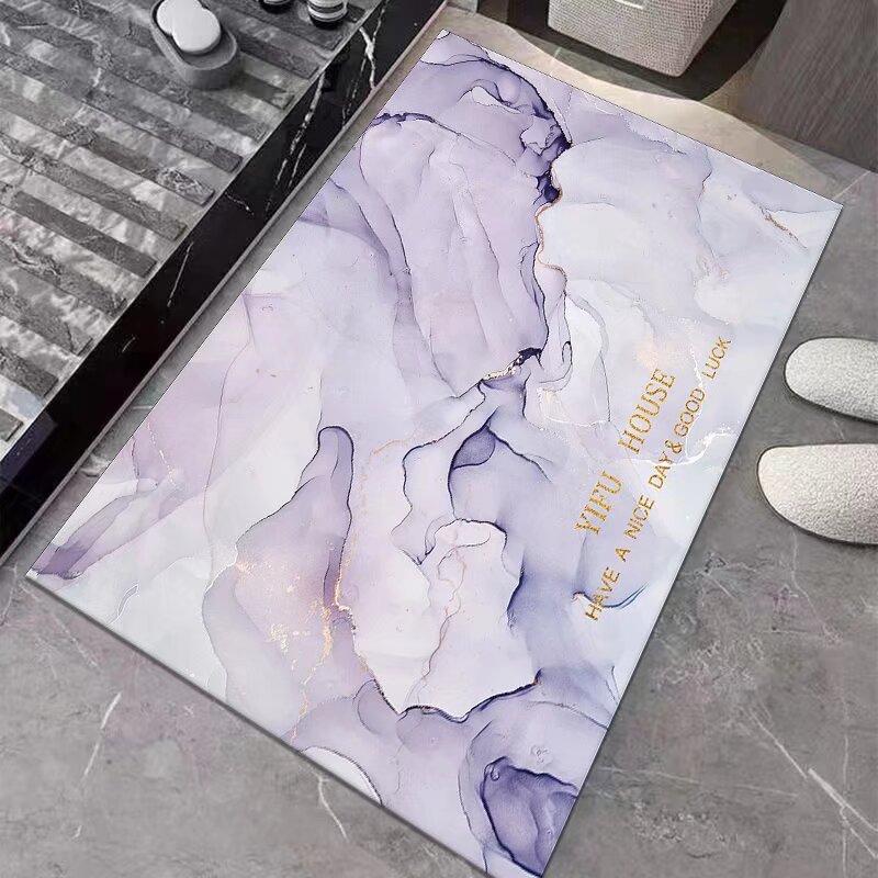 Łazienkowa mata podłogowa chłonna z ziemi okrzemkowej, antypoślizgowa mata podłogowa do toalety, koc na drzwi łazienki, szybkoschnąca