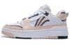 BADFIVE Vintage Basketball Shoes Women's Low Top Standard White/Soft Rose Pink ABCS004-1