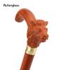 Brown Red Lion Wooden Fashion Stick Decorative Vampire Cospaly Party Wood Walking Cane Halloween Mace Wand Crosier 92cm