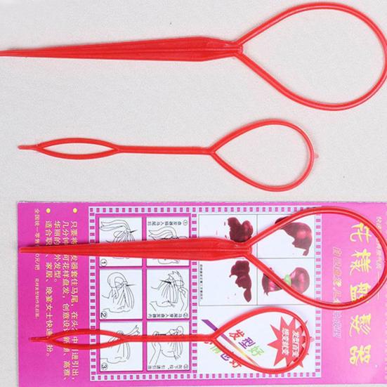 4Pcs Braid Ponytail Bun Maker Comb DIY Hair Styling Set
