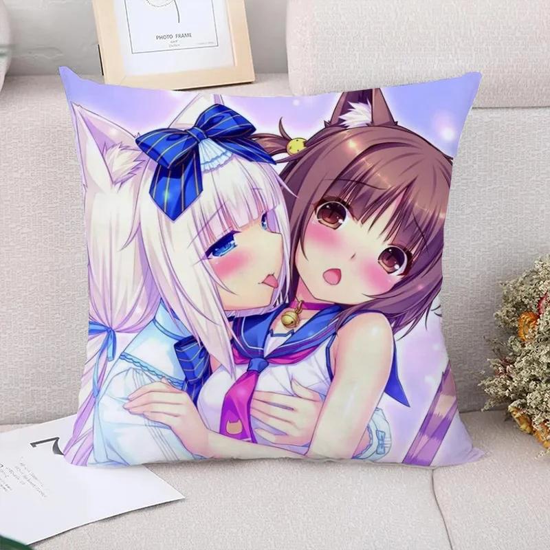 Cushion Cover  NekoPara Pillowcases for Pillows x Cushions Covers for Bed Pillows Pilow Cases Car Decoration Pillowcase
