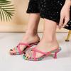 2025 Summer Women Sandals Cross-Tied High Heels Sandals Trend Sexy Lace Up Party Shoes Woman Big Size Zapatos De Mujer