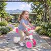 Balance Bike for Kids 1-2 Years, Toddler Bike with Adjustable Seat and Lighting Rear Wheels for Boys and Girls, Pink