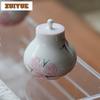 Hand Drawn Rose Ceramic Creative Tea Box Organizer Moisture-proof Creative Storage Tank Containers Tea Caddy POT Tea Set Gift