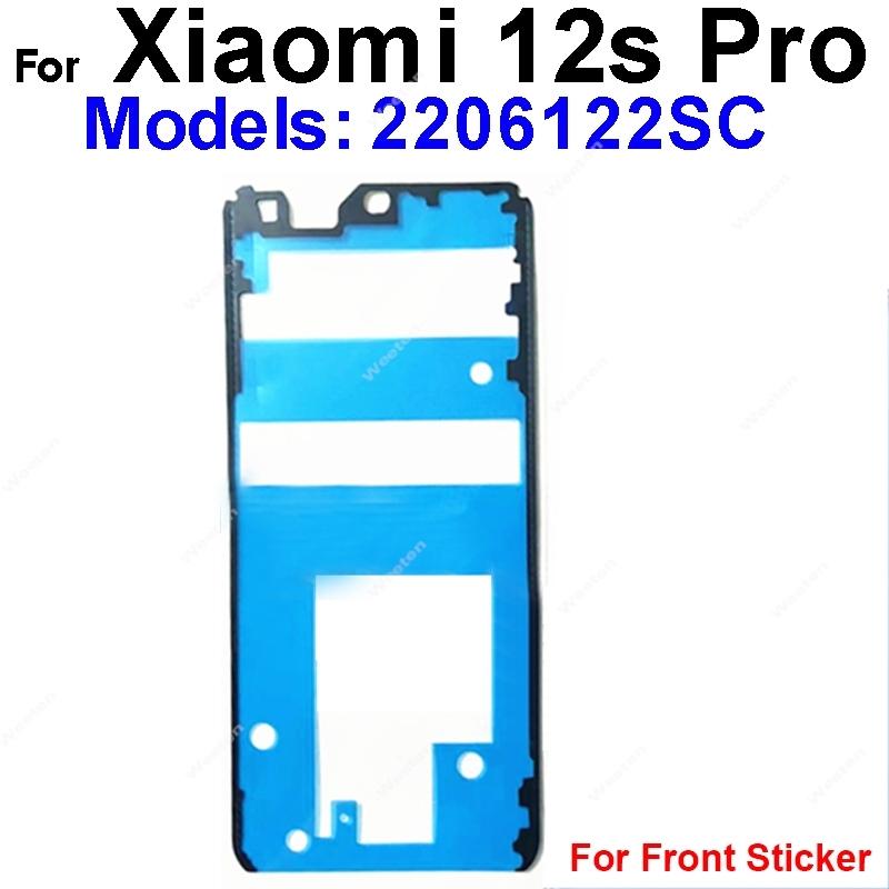 Full Set For Xiaomi 12 12S 12X 13 14 Pro Ultra Civi Front LCD Screen Adhesive Back Battery Housing Cover Glue with Rear Camera
