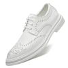 Fashion Casual Business Men's Leather Shoes Vintage Classic Gentleman Style Groom's Wedding Leisure Party Daily outdoor shoes Brogue
