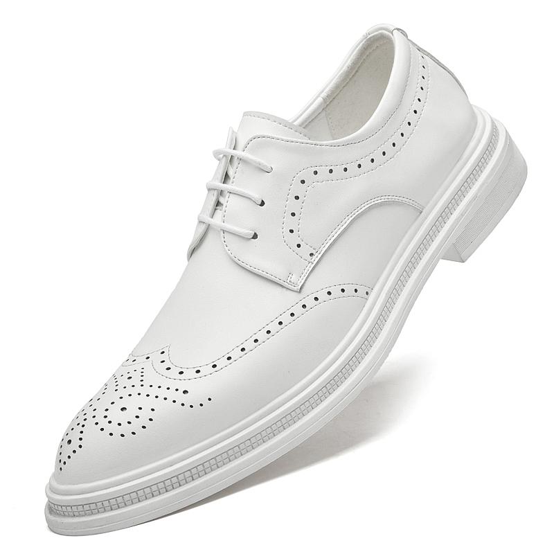 Fashion Casual Business Men's Leather Shoes Vintage Classic Gentleman Style Groom's Wedding Leisure Party Daily outdoor shoes Brogue