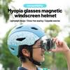 Eastinear Children's Bike Helmet With Magnetic Goggles Lightweight Breathable Outdoor Sports Bike Skateboard Riding Helmet