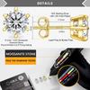 0.5ct 1ct 2ct 3ct Moissanite VVS GRA Certificate 18K White Gold Plated 925 Sterling Silver Men Women Lab Diamond Stud Earring