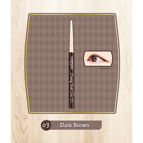 Canmake Creamy Touch Liner Gel 03 Dark Brown 0.10g
