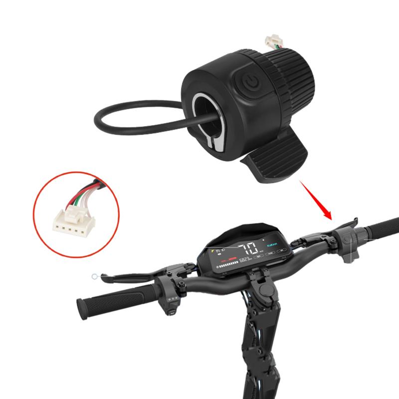 Interrupteur d'accélérateur à pouce pour scooter électrique G3/G4 Contrôle de vitesse Accélérateur Interrupteur d'alimentation Pièces intégrées