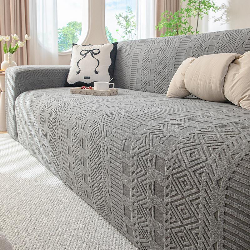 Stil Simplu Moale Polar Fleece Greu Husa Canapea Nouă Toamnă și Iarnă Anti Alunecare Husa Universală Complet Acoperitoare