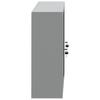 Tool Cabinet with Shelf Black and Grey 100 x 20 x 55 cm