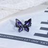 Dark Series Personality Trendy Cool Love Open Ring Irregular Inlaid Zircon Punk Retro High Sense Ring Woman