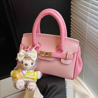 Premium Texture Portable Platinum Bag Women'S Lychee Pattern Foreign Style Versatile Shoulder Messenger Bag
