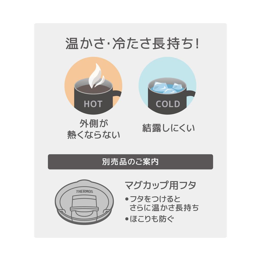 Thermos Vacuum Insulated Forest FG Mug, 450ml, Green, JDS-451 (Dishwasher Safe)