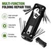 Multi‑Function Folding Repair Tool Portable Pocket Multi‑Tool With Adjustable Hex Key For Home Bike Camping DIY Hand Repair Kit