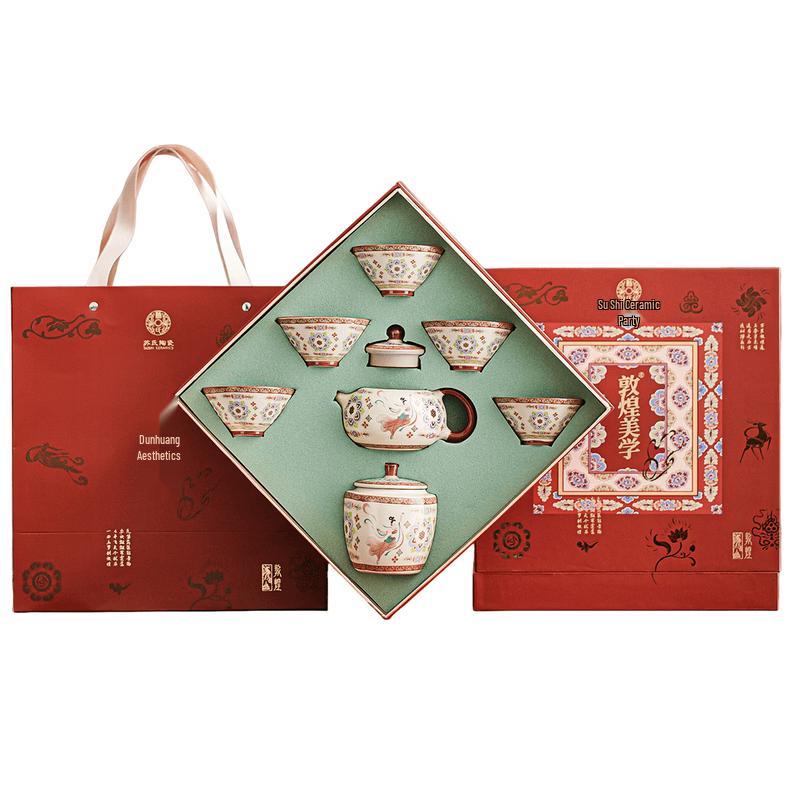 Susu Ceramic One Thought Dunhuang Ru Kiln Teaset