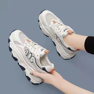 2024 Women's Korean Spring Casual Breathable Sneakers - All-Match, Comfortable, Sporty Dad Shoes