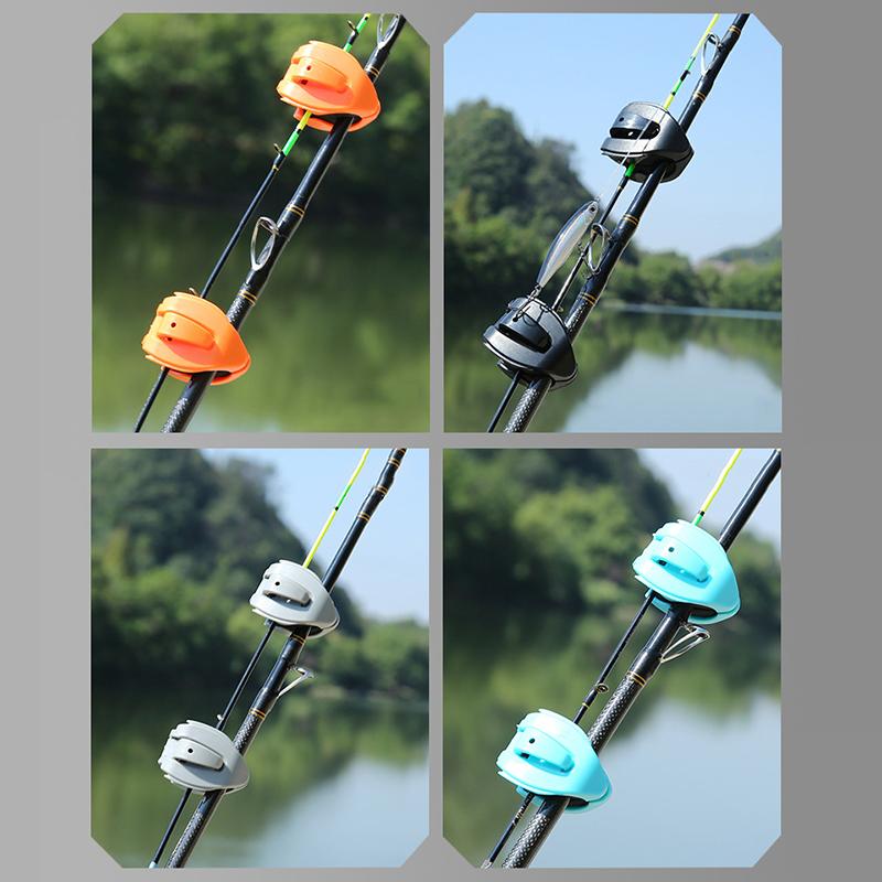 Neu 2-8 Stück Tragbarer Angelrutenhalter Angelruten-Fixierer Wandmontierte Angelruten-Gurte Klemme Multifunktionale Rutenhalter-Werkzeuge