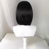 Girl Wearing Cos-style Short Straight Wig Pompadour-style JK Wig for Daily Wear or Anime Cosplay Wigs