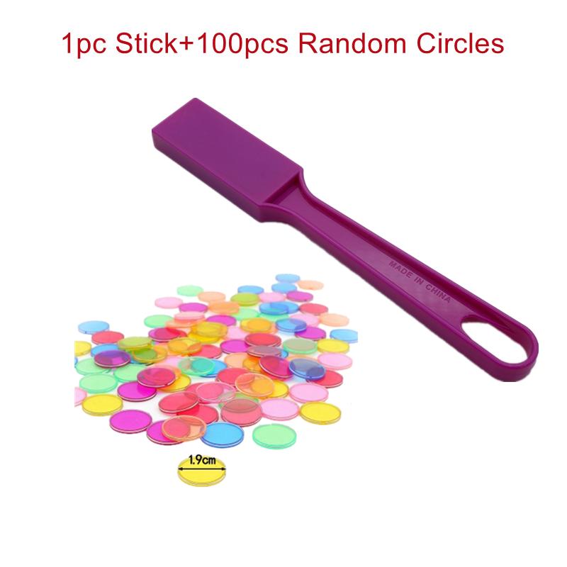 Montessori Magnetic Wands and Bingo Chips Games Color Counting and Sorting Learning Teaching Aids Educational Toys for Children