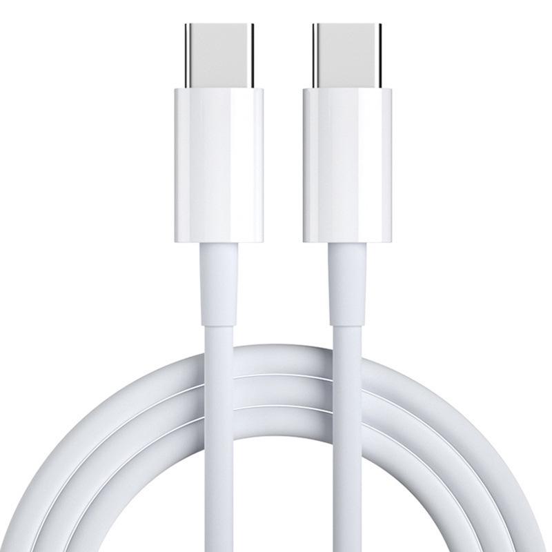 100W Fast Charging Double Type-C PD Data Cable, 5A C to C for Mobile Phones & Tablets