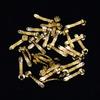 10Pcs Chinese Amulet Crafts Golden Auspicious Ruyi Home Feng Shui Power Scepter