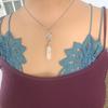 Crystal Fairy Necklace Wrapped Crystal Lotus Crystal Necklace Crystal Pentacle Necklace Wrapped Crystals Crystal Jewelry