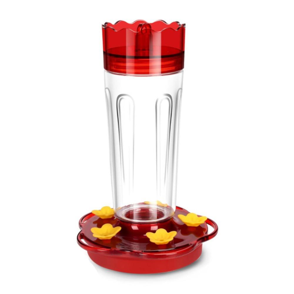 Bird Feeding Station Plastic Bird Feeder Flower Shape Hanging Hummingbird Feeder Practical Hummingbird Drinker Bird Watchers