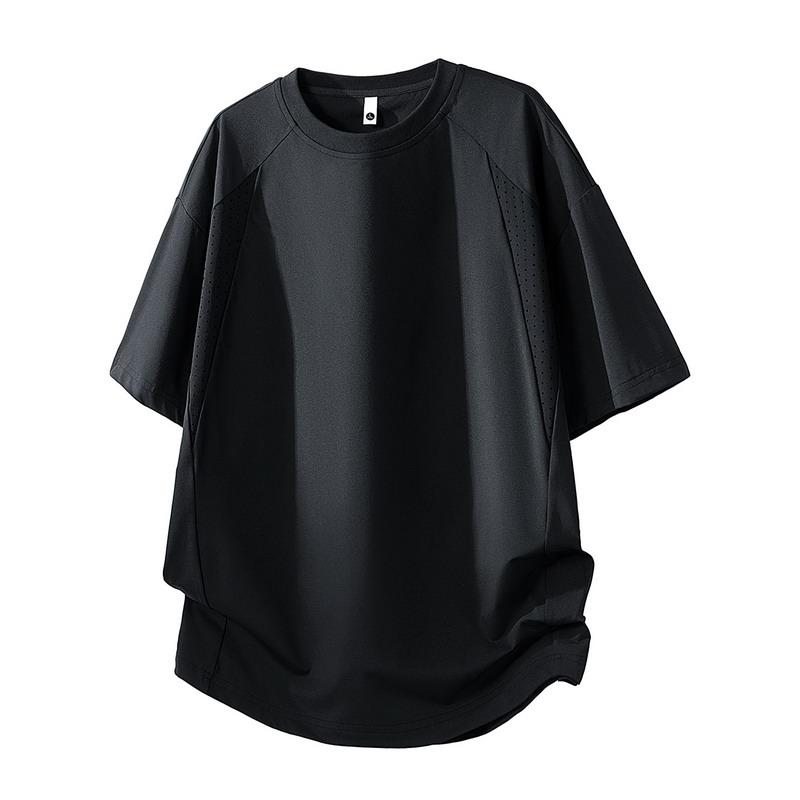 Sommer M-8XL Lockeres Kurzarm-Oberteil Herren Freizeit Sport Übergröße Herren T-Shirt