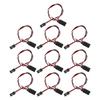 10PCS 3 Pin Servo Extension Cable Model Car Servo Driver Connection Line Brass Inner Core 500mm