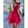 Women Summer Mesh Dresses Single Shoulder Mini Dress Ladies Party Vestidos