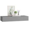 Vidaxl Półka Ścienna Z Szufladą, Szara, 60 X 23,5 X 10 Cm, Mdf