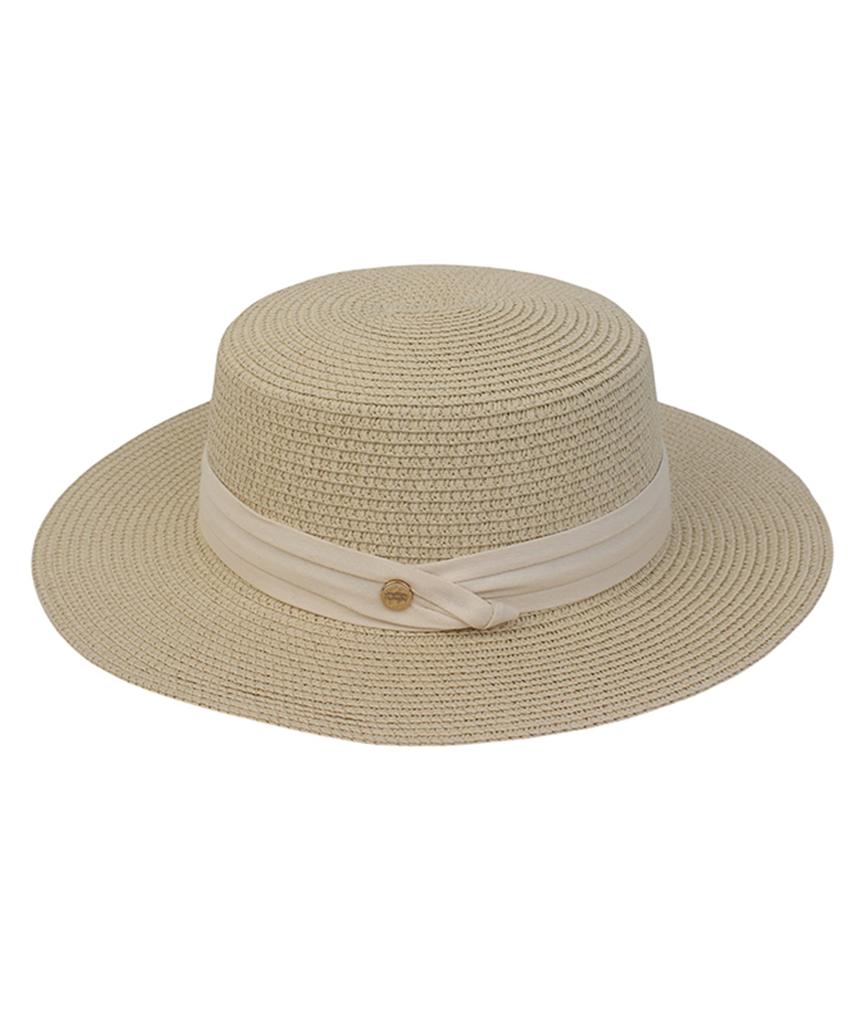 Yunibeosyeolkemiseuteuli Sweet Beige Flat Panama Hat Panama Hat