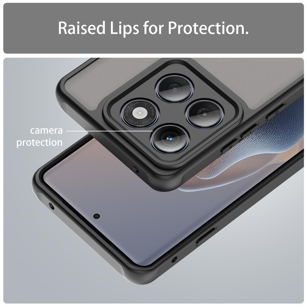 For Motorola Edge (2025) 5G Case Drop Proof Airbags Frosted Translucent PC + TPU Phone Back Cover