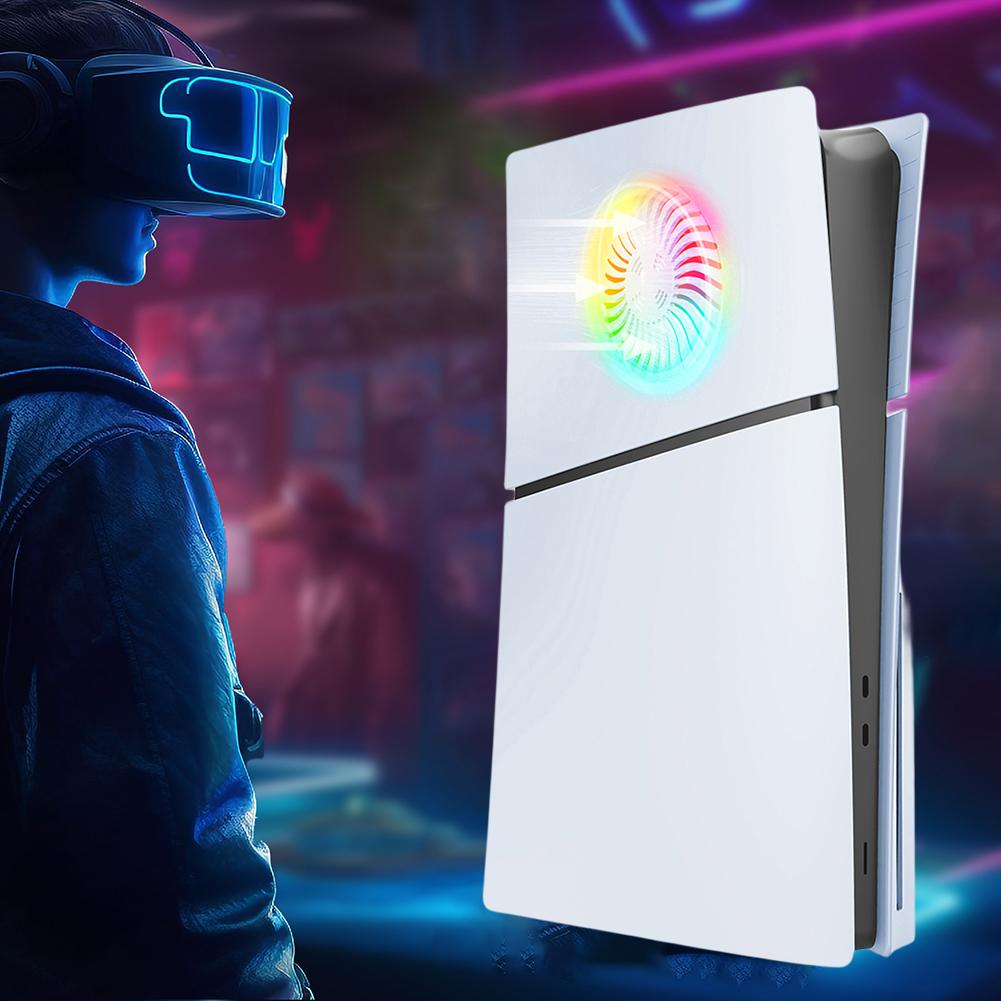 Premium ABS Replacement Shell with Cooling Vents Protective Cover Anti-Scratch Hard Faceplate for PS5 Slim Console