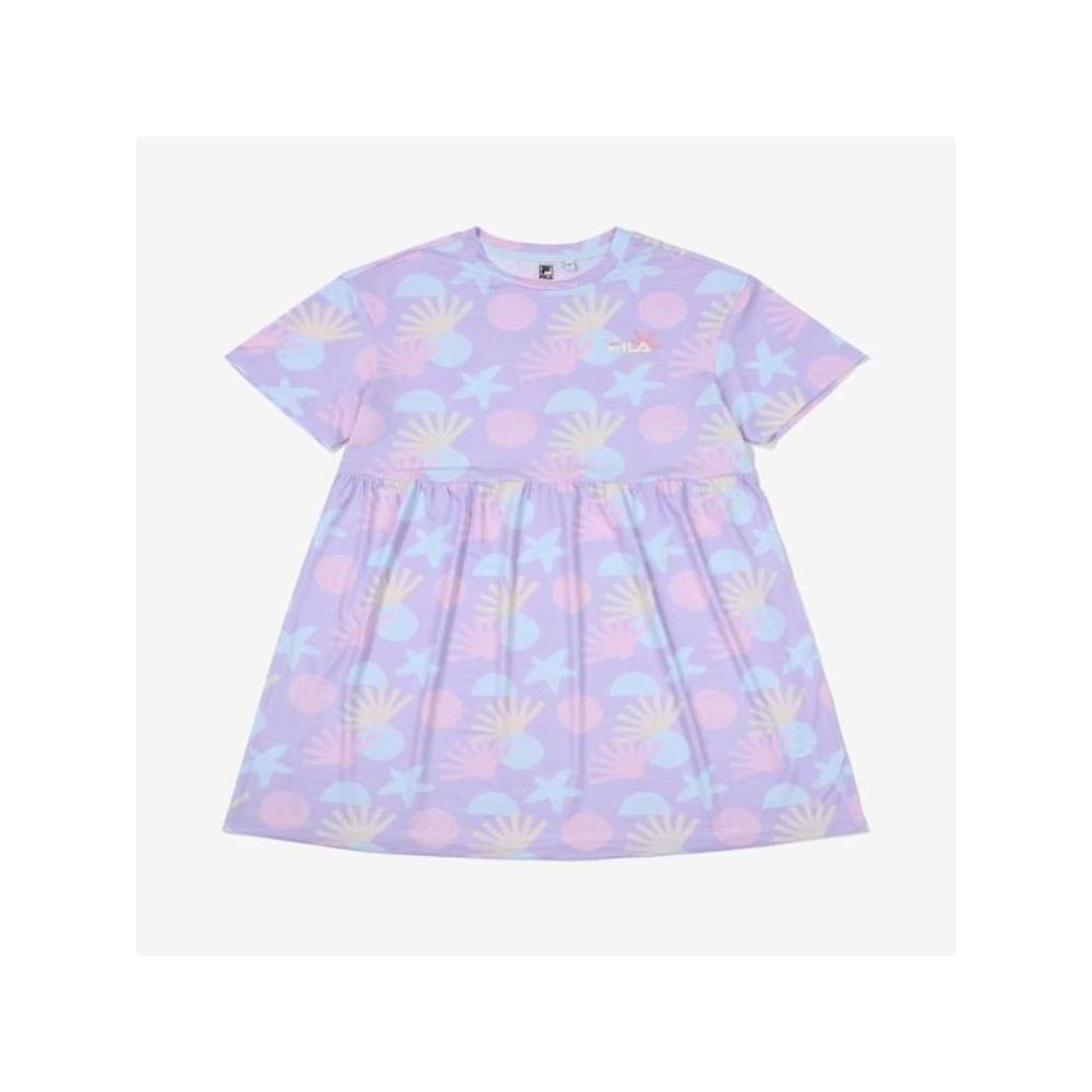 

[fila Kids] Water Play Pattern Dress Fk2opf2w02f Lvd q0zFk2opf2w02fLvd LAVENDE/155