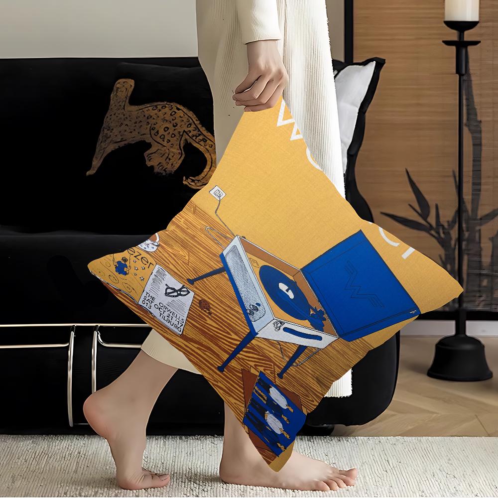 Weezer Music Band Pillow Cushion Cover Pillowcase Living Room Sofa Home Decor Customized