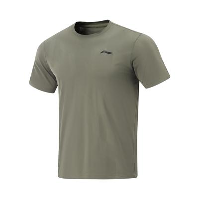 Camiseta Cómoda Transpirable Casual Simple de Secado Rápido para Hombre Tops Verde Té ATSV075-7