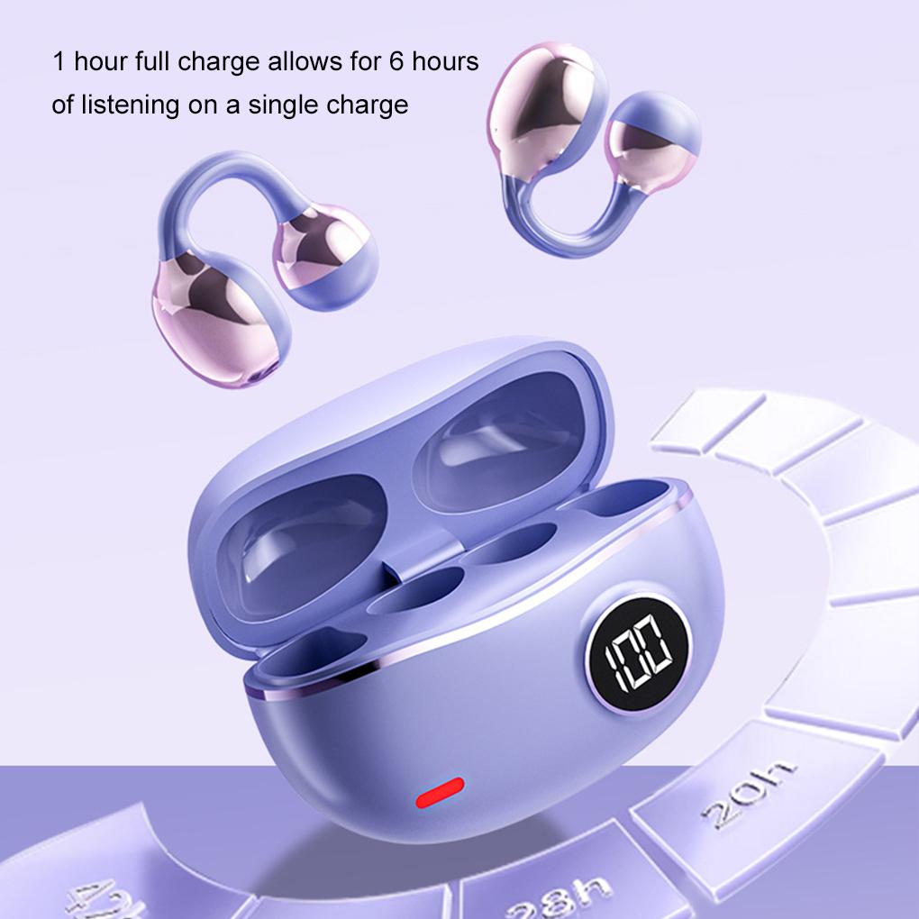 Wireless Bluetooth Headset With Ear Clip For Sports Enthusiasts Bluetooth Headphones With Mic Sound