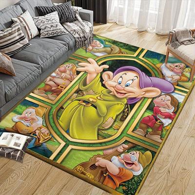 1pz Tappeto con Personaggi dei Cartoni Animati Disney Tappeto Area Tappeto Antiscivolo Lavabile a Mano Tappetino per Pavimento Adatto per Soggiorno Camera da Letto Decorazione per la Casa