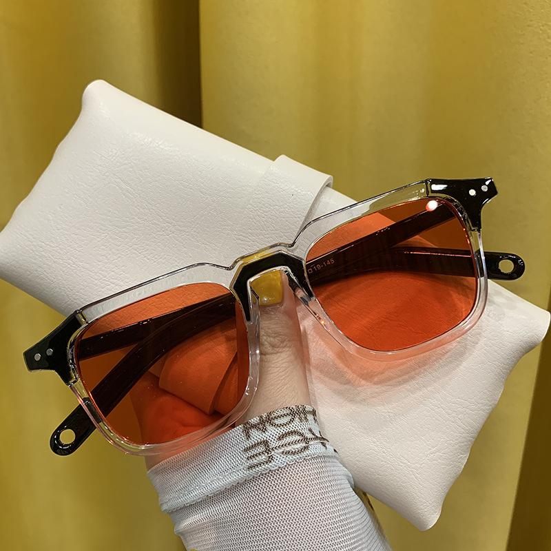 JYL TS Square Sunglasses Unisex UV Protection Korean Small Frame 18058 A-5114