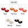 Europe and America Exaggerated Sector Tassels Ear Pendants Bohemia Long Earrings Eardrop Ladies Jewelry Christmas Gift