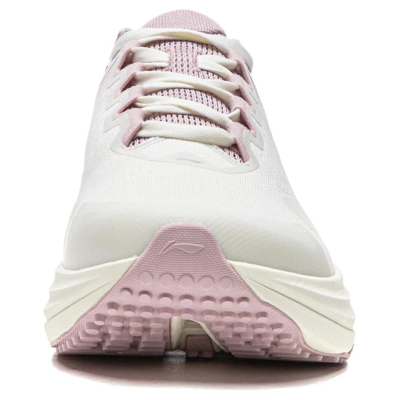 Li Ning Cushioning Abrasion Resistant Low top Casual Running Shoes Women's White Pink ARBW010-2