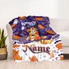 Halloween Friends Costumes Personalized Name Blanket Cozy Personalized Blanket Warmthful Decor Suitable for Living Room Bedding Office Picnics