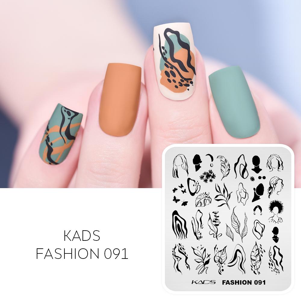 kads Nail Stamp Plates Nature Flower Animal Images Stamping Templates Nail Printing Stencil Tools for Nail Art Design